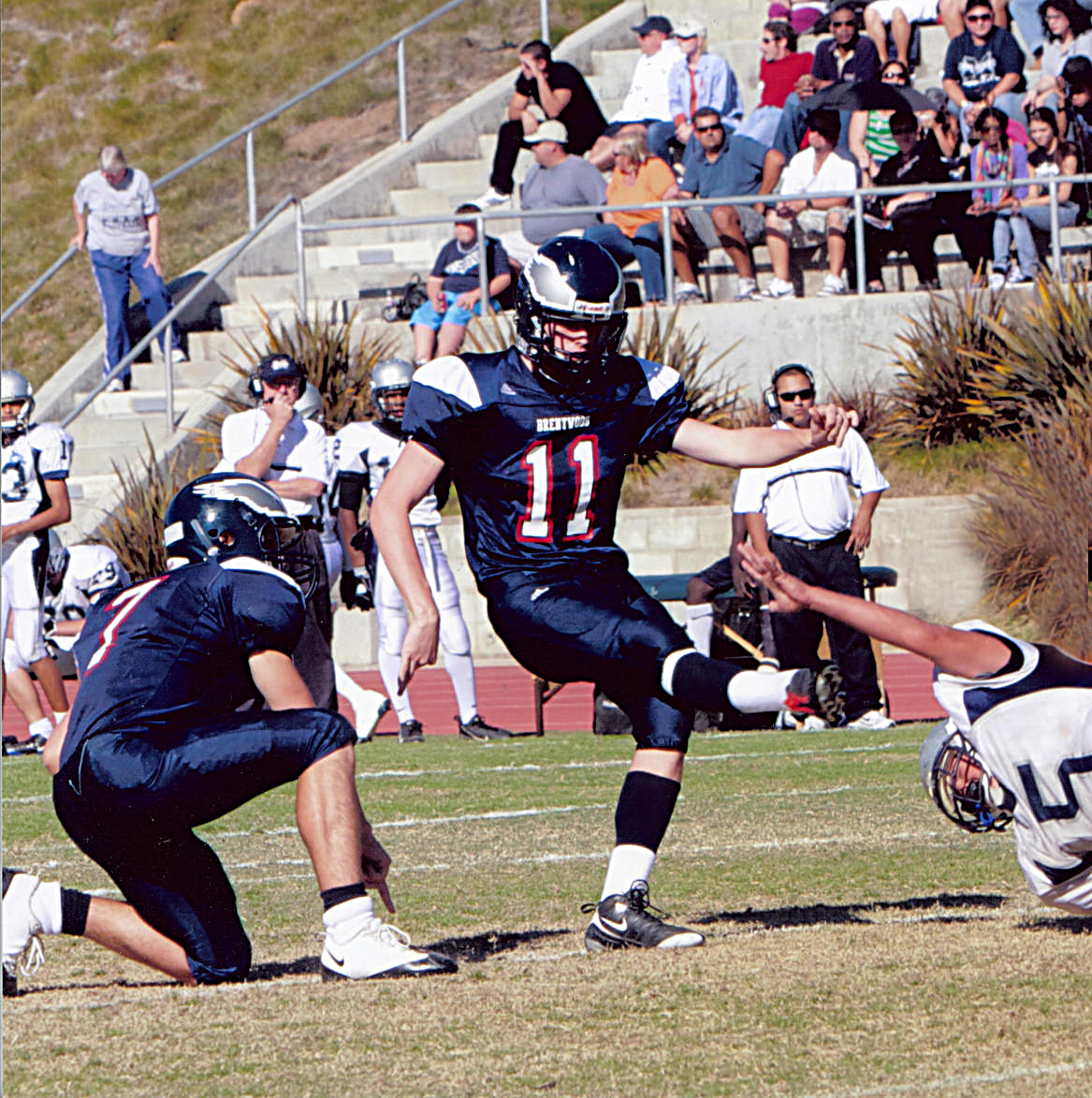 Spencer Ramsey, a junior at Brentwood School, booted a 50-yard field goal in sudden death to finish first in Las Vegas on May 16.